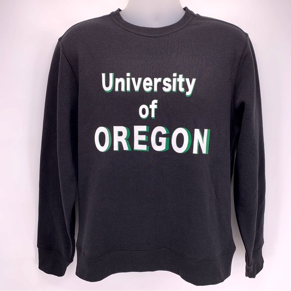 Amazon Essentials University Of Oregon Black Crewneck Sweatshirt Size Medium - Picture 1 of 6